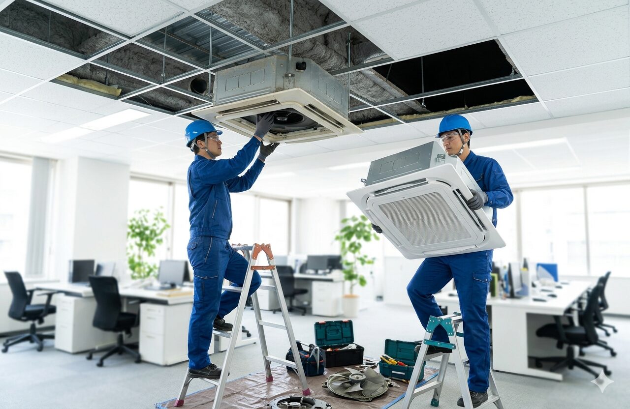 業務用エアコンの寿命は何年？交換時期と故障サイン